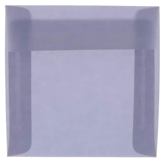 JAM Paper 5.5" x 5.5" Square Translucent Vellum Invitation Envelopes